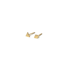 Load image into Gallery viewer, 10K Solid Gold Earrings | Triangle Diamond Shape Earrings | Mix and Match Earrings - A.pair Earrings_contemporary jewelry
