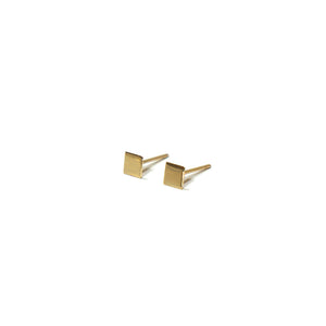 10K Solid Gold Tiny Earrings | Square Studs | Shape Earrings - A.pair Earrings_contemporary jewelry
