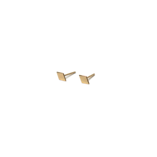 10K Solid Gold Tiny Earrings | Diamond Studs | Shape Earrings | Small Diamond Studs - A.pair Earrings_contemporary jewelry