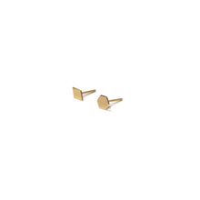 Load image into Gallery viewer, 10K Solid Gold Earrings | Diamond Hexagon Shape Earrings | Mix and Match Earrings - A.pair Earrings_contemporary jewelry