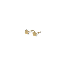 Load image into Gallery viewer, 10K Solid Gold Tiny Earrings | Pentagon Studs | Shape Earrings | Small Pentagon Studs - A.pair Earrings_contemporary jewelry