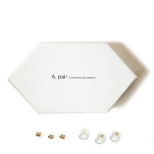 10K Solid Gold Earrings | Diamond Pentagon Hexagon Shape Earrings | Mix and Match Earrings - A.pair Earrings_contemporary jewelry