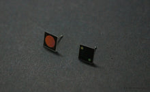 Load image into Gallery viewer, 3D Earrings_ orange, green, black - A.pair Earrings_contemporary jewelry