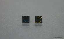 Load image into Gallery viewer, 3D Earrings_ blue, yellow, black - A.pair Earrings_contemporary jewelry