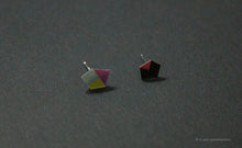 Load image into Gallery viewer, 3D Earrings_ green, ivory, yellow, violet, pink, black - A.pair Earrings_contemporary jewelry