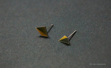 Load image into Gallery viewer, 3D Earrings_ gold, black - A.pair Earrings_contemporary jewelry