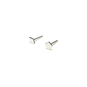 Sterling Silver Earrings | Diamond Pentagon Shape Earrings | Mismatched Studs *Amazon - A.pair Earrings_contemporary jewelry