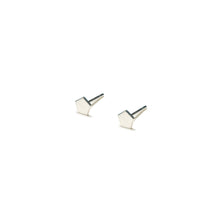 Load image into Gallery viewer, Sterling Silver Earrings | Pentagon Shape Earrings | Tiny Silver Studs *Amazon - A.pair Earrings_contemporary jewelry