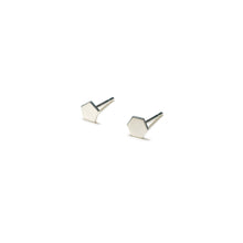 Load image into Gallery viewer, Sterling Silver Earrings | Pentagon Hexagon Shape Earrings | Mismatched Studs *Amazon - A.pair Earrings_contemporary jewelry