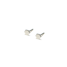 Load image into Gallery viewer, Sterling Silver Earrings | Hexagon Shape Earrings | Tiny Silver Studs *Amazon - A.pair Earrings_contemporary jewelry