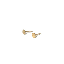 Load image into Gallery viewer, 10K Solid Gold Tiny Earrings | Circle Studs | Shape Earrings | Small Circle Studs - A.pair Earrings_contemporary jewelry